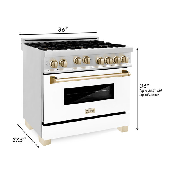 ZLINE Kitchen and Bath Zline Autograph Edition 36" 4.6 Cu. Ft. Range